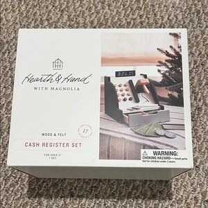 Hearth & Hand Wooden Cash Register Set